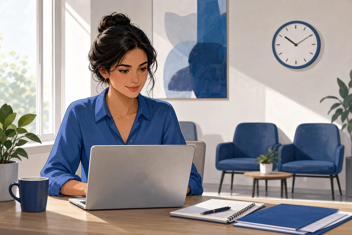 Job seeker composing a follow-up email to a hiring manager after applying online